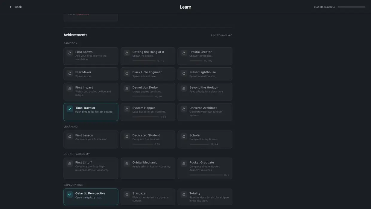 Achievements